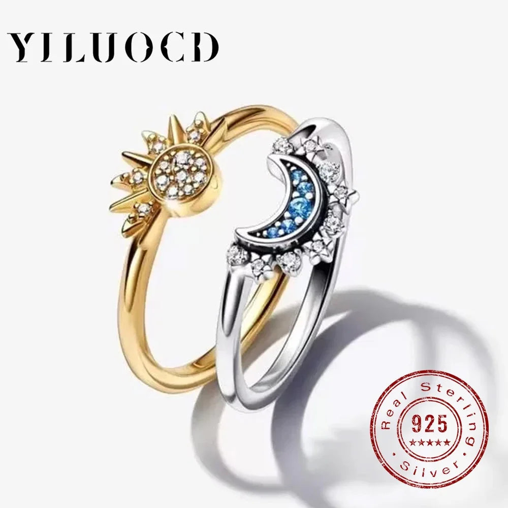 Lunevelyn Celestial Sun & Moon Couple Ring Set
