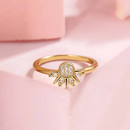 Sun & Moon Couple Ring Set — Sterling Silver