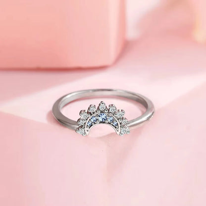 Sun & Moon Couple Ring Set — Sterling Silver